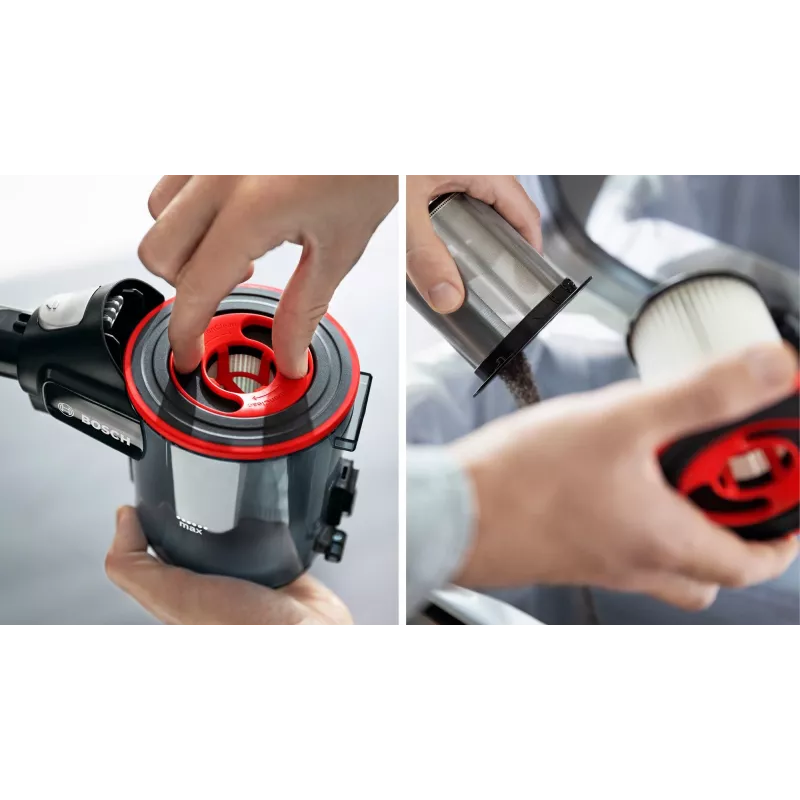 Bosch BSS711W tyčový vysávač/elektrická metla batéria suchý bezvreckový 0,3 l čierna, strieborná, biela