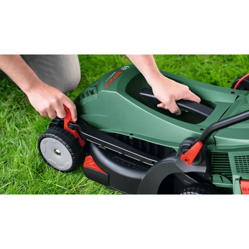 Elektrická kosačka Bosch UniversalRotak 34-405, 1300 W, 34 cm šírka záberu