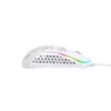 XTRFY M42 obojručná herná myš – optický senzor, 16 000 DPI, USB Type-A, biela, RGB