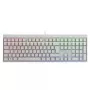 Káblová mechanická herná klávesnica Cherry MX 2.0S — full-size (100 %), QWERTZ nemecké rozloženie, RGB podsvietenie, USB, biela