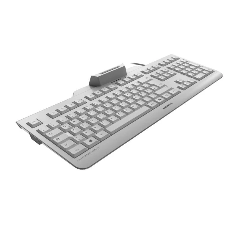 CHERRY JK-A0400CH-0 klávesnica kancelárska USB QWERTZ švajčiarska sivá
