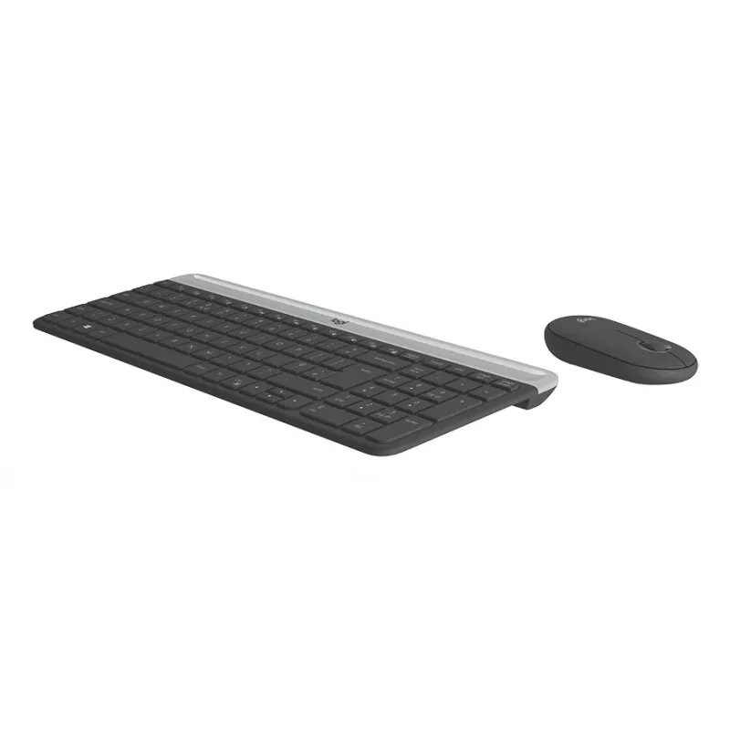 LOGITECH tenká bezdrôtová súprava klávesnice a myši Mk470 - Graphite - azerty francúzska