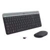 LOGITECH tenká bezdrôtová súprava klávesnice a myši Mk470 - Graphite - azerty francúzska