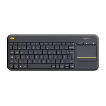LOGITECH Wireless Touch klávesnica K400 Plus - čierna - Espanol Qwerty