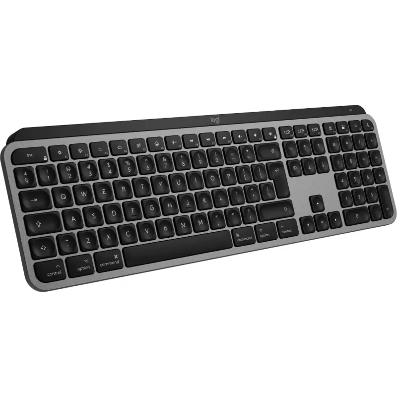 Logitech MX Keys S for Mac klávesnica bezdrôtová Bluetooth QWERTY hliníková čierna