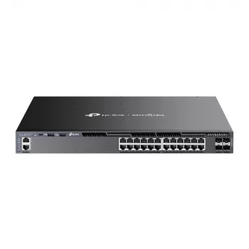 TP-Link Omada 24-portový Gigabit Stackable L3 Managed PoE+ switch so 4 10G slotmi