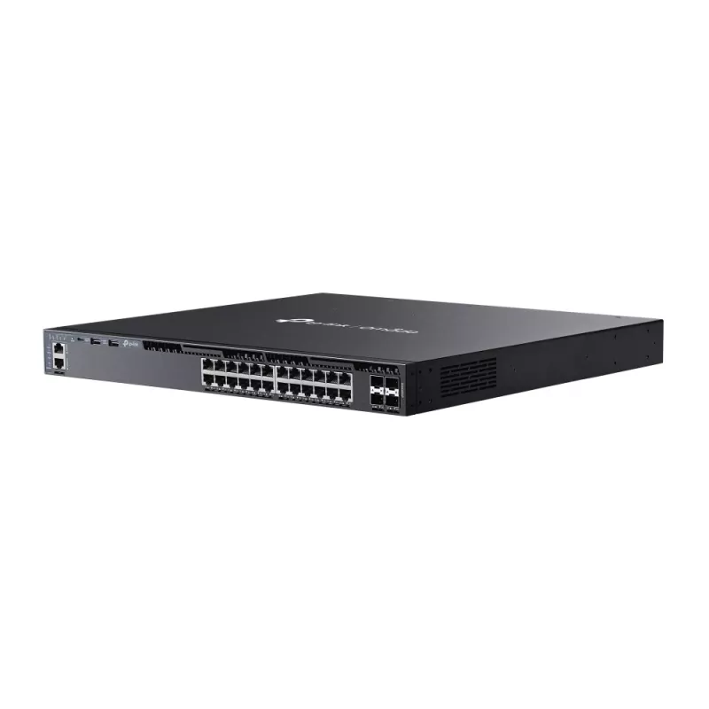 TP-Link Omada 24-portový Gigabit Stackable L3 Managed PoE+ switch so 4 10G slotmi