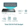 TP-Link 24-portový 10/100Mbps + 2-portový Gigabit Unmanaged PoE+ switch
