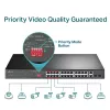 TP-Link 24-portový 10/100Mbps + 2-portový Gigabit Unmanaged PoE+ switch