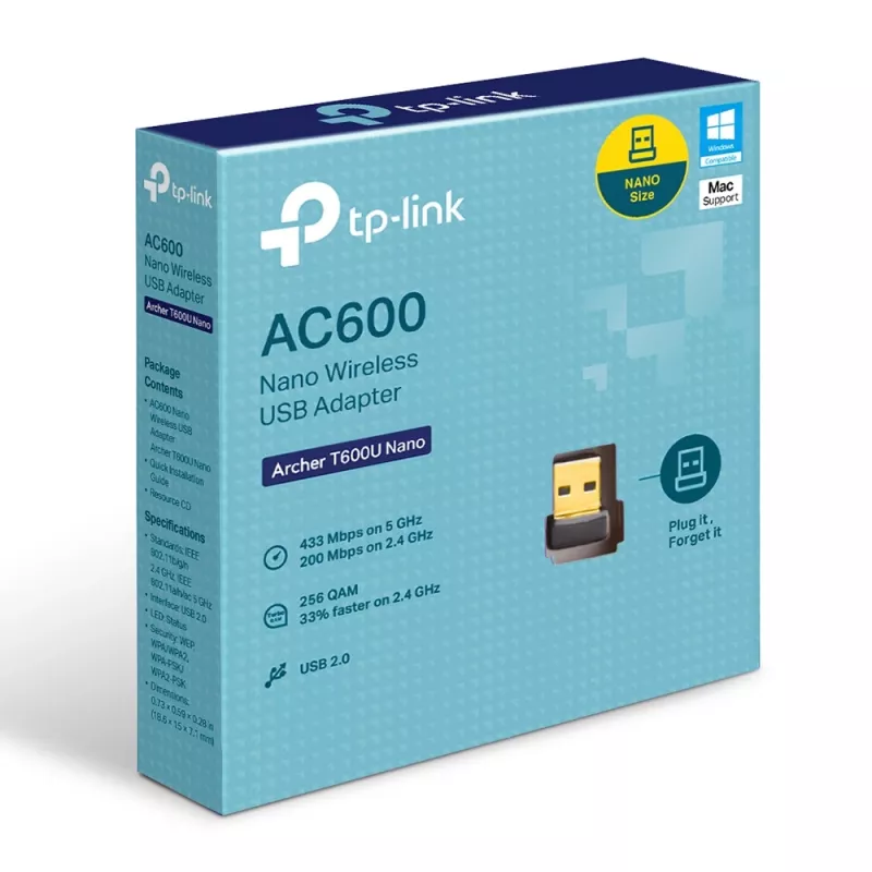 TP-Link AC600 Nano Wireless USB adaptér