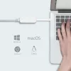 TP-Link UE330C USB-C rozbočovač s 3 portmi USB 3.0 a Gigabit Ethernet, biely