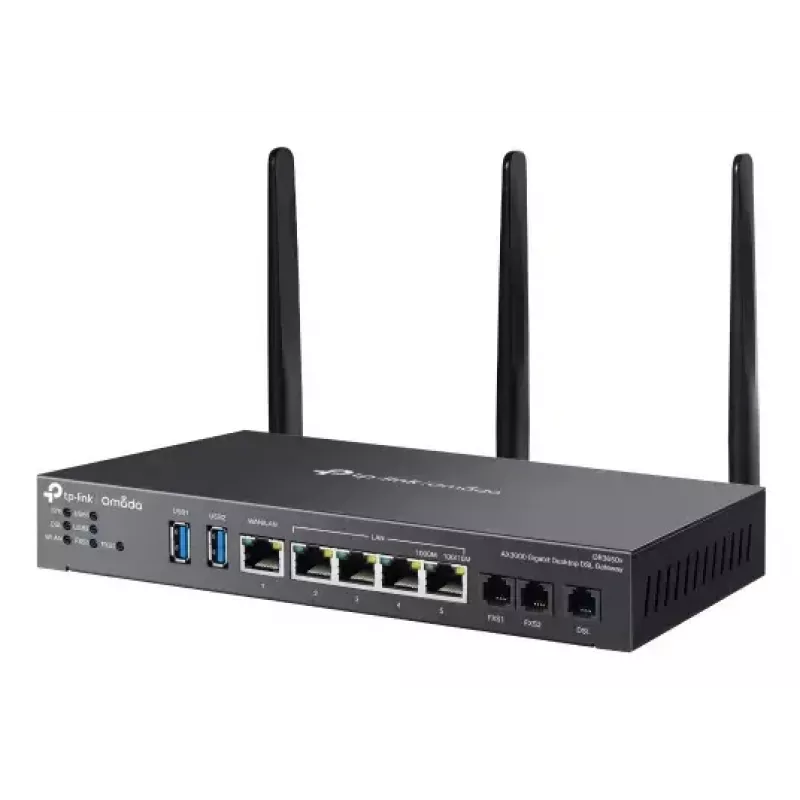 TP-Link Omada AX3000 WLAN router Gigabit Ethernet Dual-Band (2,4 GHz / 5 GHz) čierny