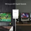 TP-Link G.hn1200 Powerline Kit, 607 Mbit/s, Gigabit Ethernet, 10,100,1000 Mbit/s, HomePlug AV2, 300 m, biela