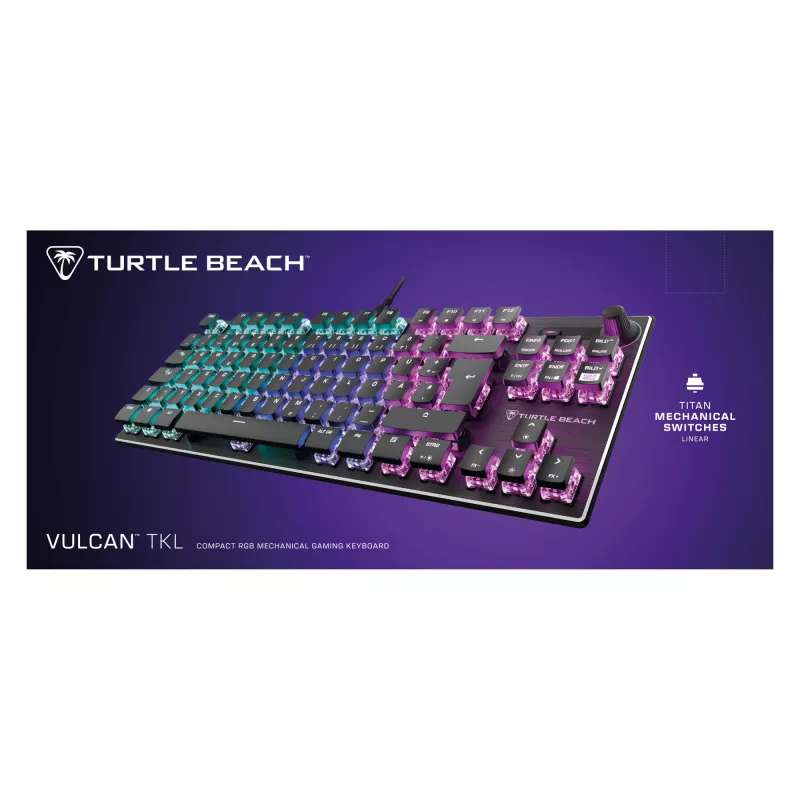 Turtle Beach Vulcan TKL klávesnica herná USB QWERTZ nemecká čierna