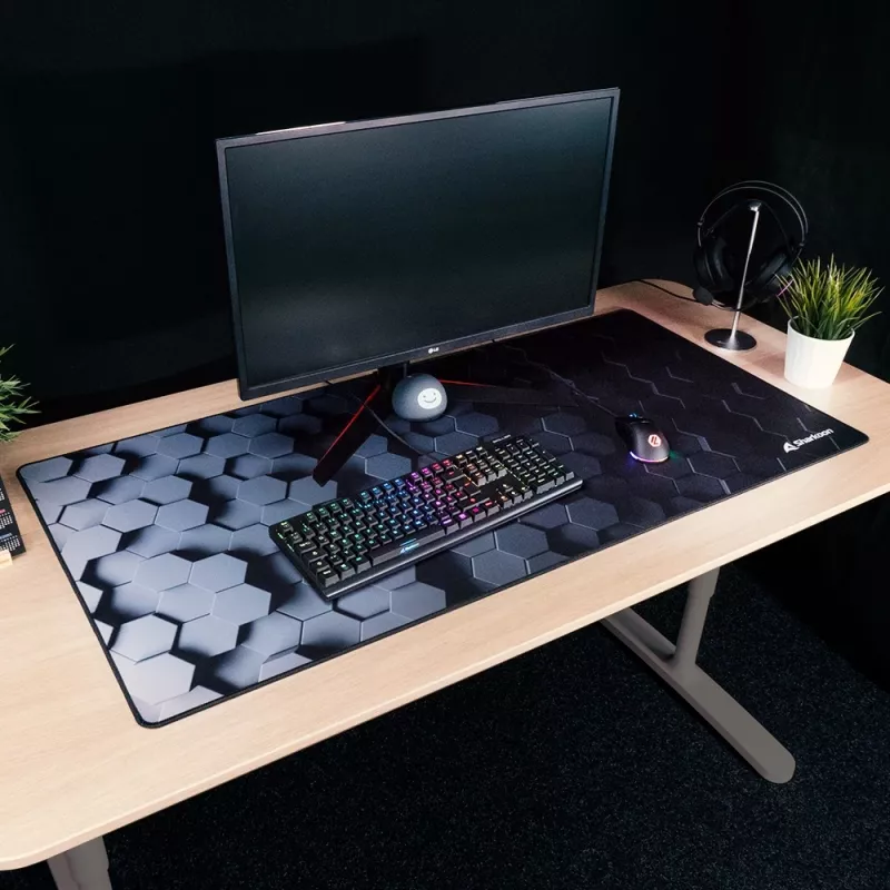 SHARKOON podložka pod myš - Sgp30 Big Hex - čierna
