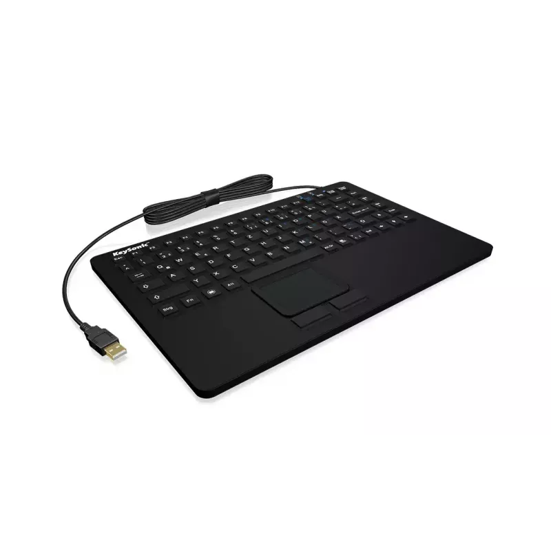 KeySonic KSK-3230IN (DE) klávesnica univerzálna USB QWERTZ nemecká čierna