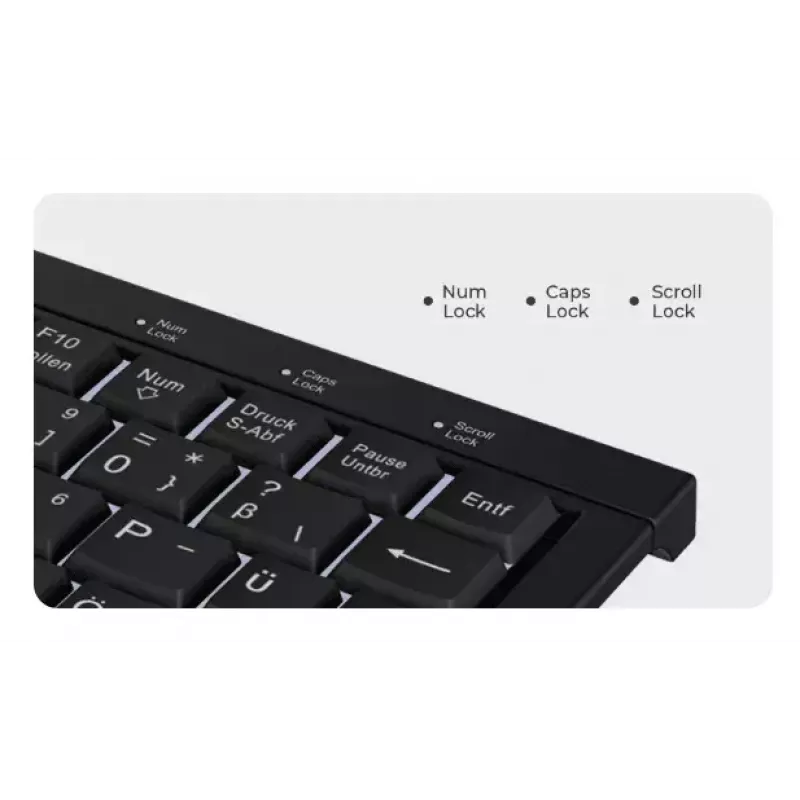 KeySonic KSK-3011ELC (DE) klávesnica Home USB QWERTZ nemecká čierna