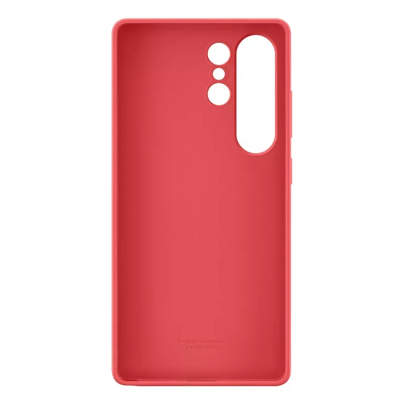 Kryt Samsung Galaxy S25 Ultra silikónové puzdro červená monochromatická