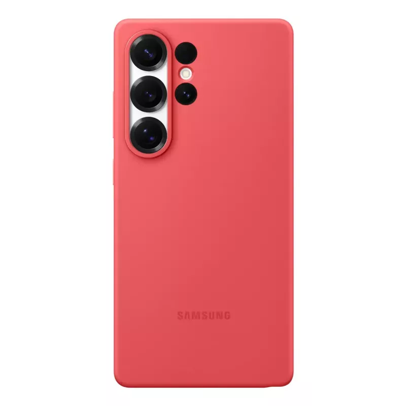 Kryt Samsung Galaxy S25 Ultra silikónové puzdro červená monochromatická