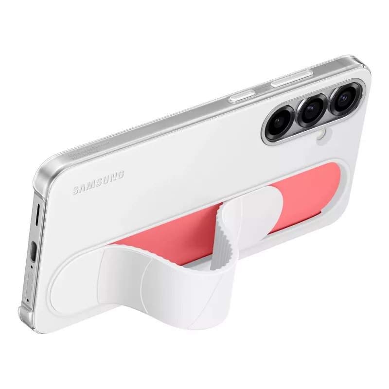 Samsung Standing Grip Case pre Galaxy S25+, puzdro, Samsung, Galaxy S25+, 17 cm (6,7 palca), biela