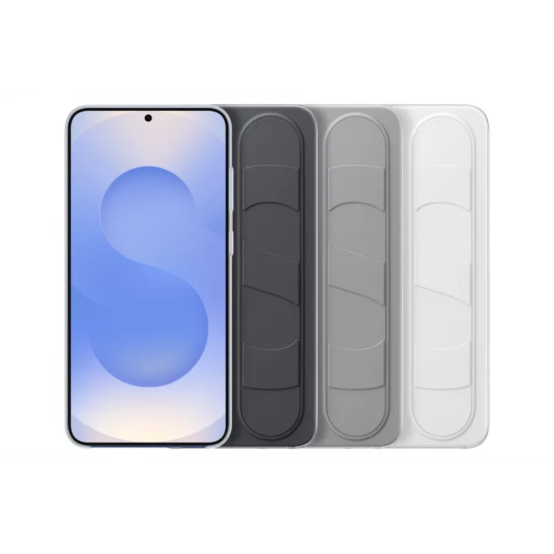 Samsung Standing Grip Case pre Galaxy S25+, puzdro, Samsung, Galaxy S25+, 17 cm (6,7 palca), biela