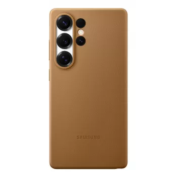 Samsung Kindsuit koženkové puzdro pre Galaxy S25, kryt, Samsung, Galaxy S25 Ultra, 17,5 cm (6,9 palca), hnedá