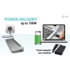 i-tec USB-C kovová ergonomická 3x 4K Display dokovacia stanica + Power Delivery 100 W