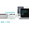 i-tec USB-C kovová ergonomická 3x 4K Display dokovacia stanica + Power Delivery 100 W