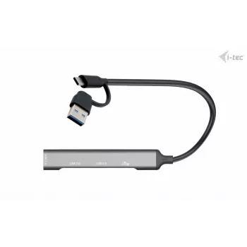 i-tec USB-C/USB-A kovový HUB 1x USB 3.0 + 3x USB 2.0