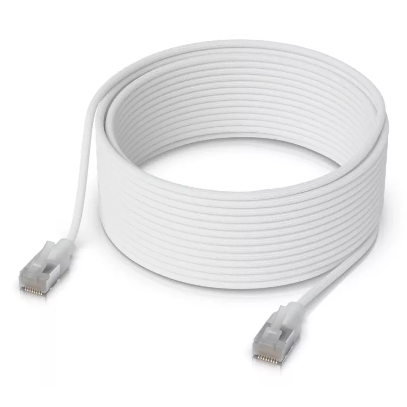 Ubiquiti UniFi Etherlighting patch kábel, 15 m, Cat6, biely (UACC-Cable-Patch-EL-15M-W)
