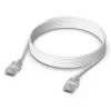 Sieťový patch kábel UBIQUITI UACC-Cable-Patch-EL-3M-W – Cat6, 3 m, 2,5 GbE, PoE++ (4PPoE), biely