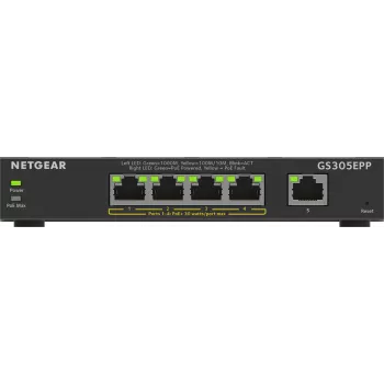 NETGEAR 5-portový Gigabit Ethernet Managed Switch (GS305EPP)