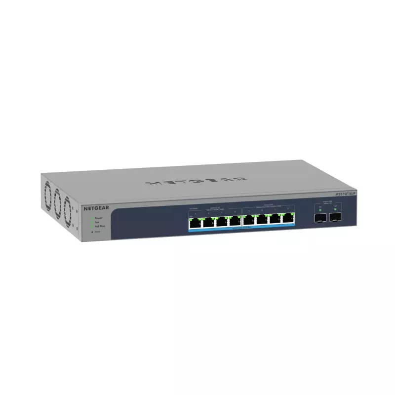 NETGEAR MS510TXUP sieťový switch Managed L2/L3/L4 10G Ethernet (100/1000/10000) Power over Ethernet (PoE) sivá, modrá