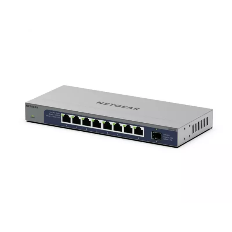 NETGEAR GS108X Unmanaged L2 Gigabit Ethernet (10/100/1000) sivá