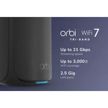 NETGEAR RBE870B Tri-Band (2,4 GHz / 5 GHz / 6 GHz) Wi-Fi 7 (802.11be) čierna 4 Intern