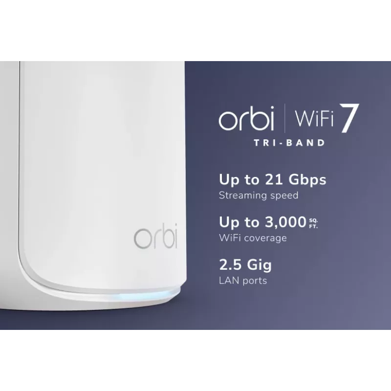 NETGEAR Orbi 870 Tri-Band (2,4 GHz / 5 GHz / 6 GHz) Wi-Fi 7 (802.11be) biela 4 Intern