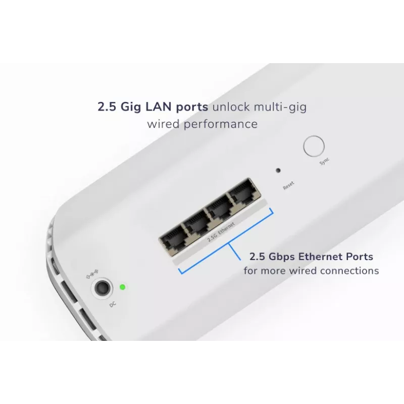 NETGEAR Orbi 870 Tri-Band (2,4 GHz / 5 GHz / 6 GHz) Wi-Fi 7 (802.11be) biela 4 Intern