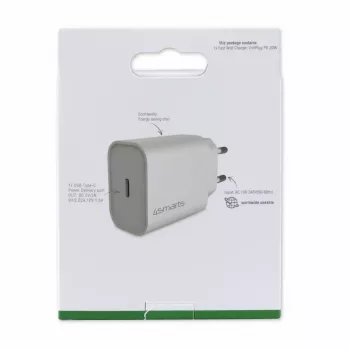 Interiérová nabíjačka 4smarts 465575 univerzálna biela USB