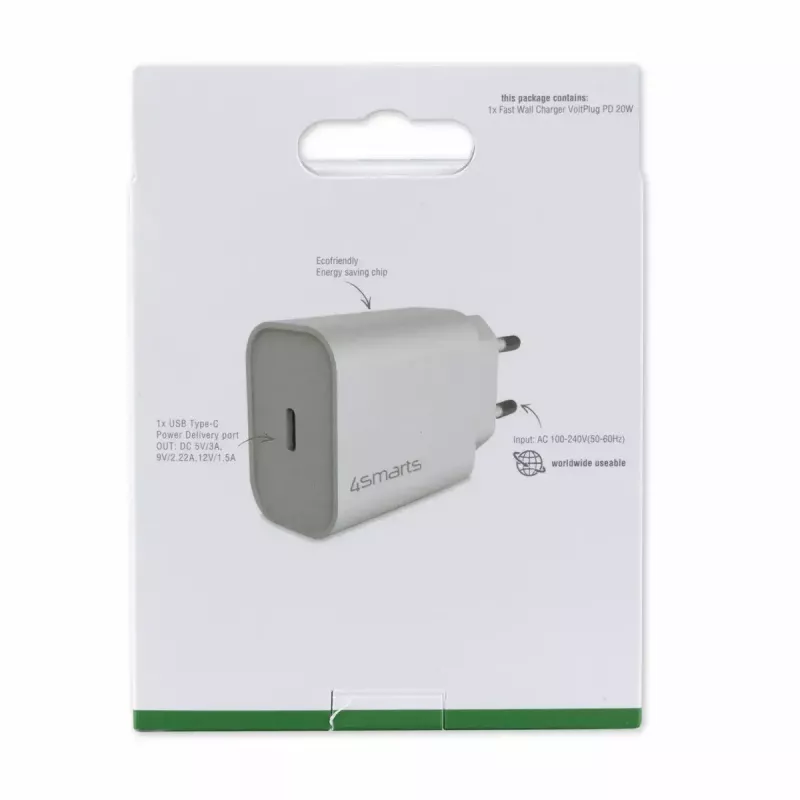 Interiérová nabíjačka 4smarts 465575 univerzálna biela USB