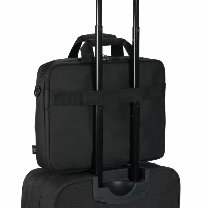 DICOTA Eco Top Traveller Core – taška na notebook 13–14,1 palca – čierna / 300D 100 % recyklovaný PET polyester