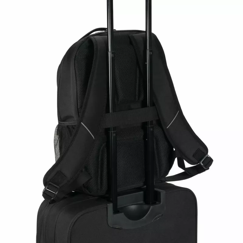 DICOTA Eco Core - batoh na notebook 15-17.3in - čierny / 300d 100% recyklovaný PET polyester