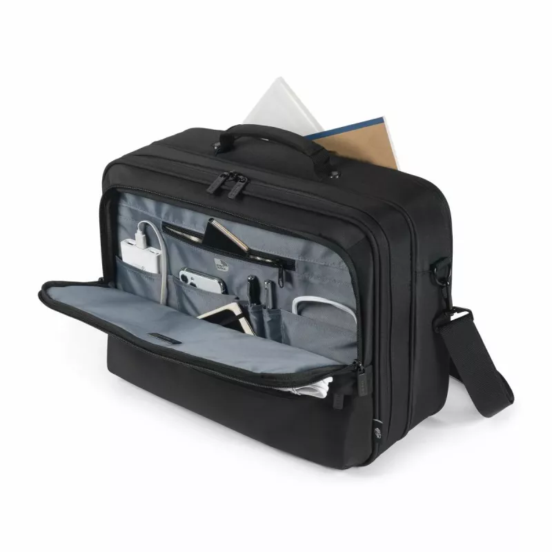 DICOTA Eco Multi Core - taška na notebook 14-16 palca - čierna / 300d 100% recyklovaný PET polyester