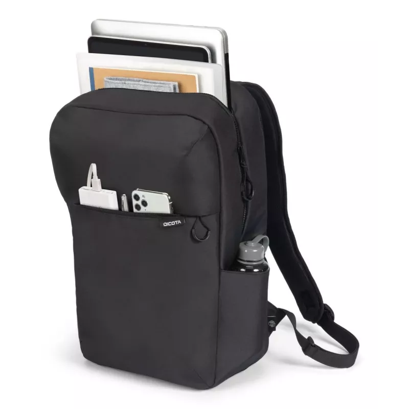 DICOTA Commuter - batoh na notebook 13-16 palca - čierny / 300d Rpet polyester