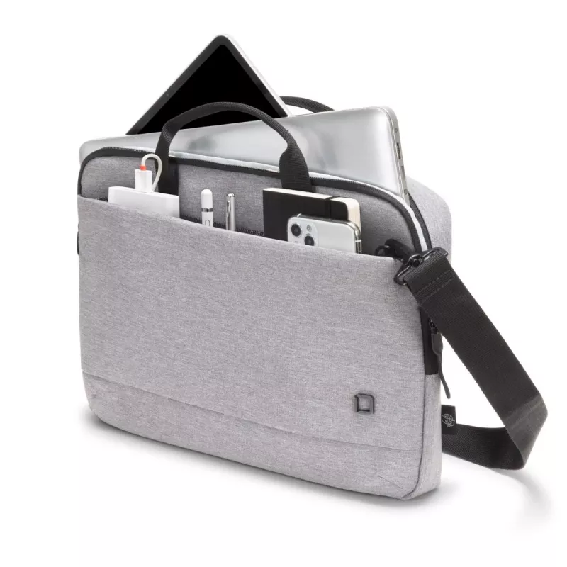 DICOTA slim Eco Motion - puzdro na notebook 14-15.6in - svetlosivá / 600d Rpe polyester