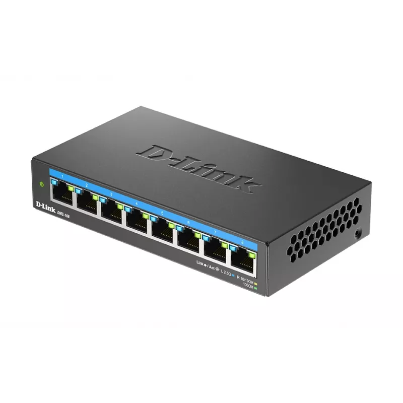 Unmanaged switch D-Link DMS-108/E 8-portový 2.5G Ethernet 40 Gbit/s
