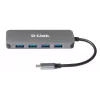 USB hub D-Link DUB-2340 USB-C 4-portový USB 3.0 Power Delivery 60W