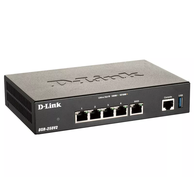 Desktopový router D-Link DSR-250V2 Wireless Gigabit Ethernet čierny