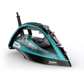 Tefal Ultimate Pure FV9844 suchá a parná žehlička Durilium Autoclean žehliaca plocha 3200 W čierna, modrá