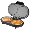 Unold 48165 výrobník palaciniek American, 2 palacinky, 13,5 cm, 1000 W, čierny / brúsená nehrdzavejúca oceľ