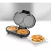 Unold 48165 výrobník palaciniek American, 2 palacinky, 13,5 cm, 1000 W, čierny / brúsená nehrdzavejúca oceľ